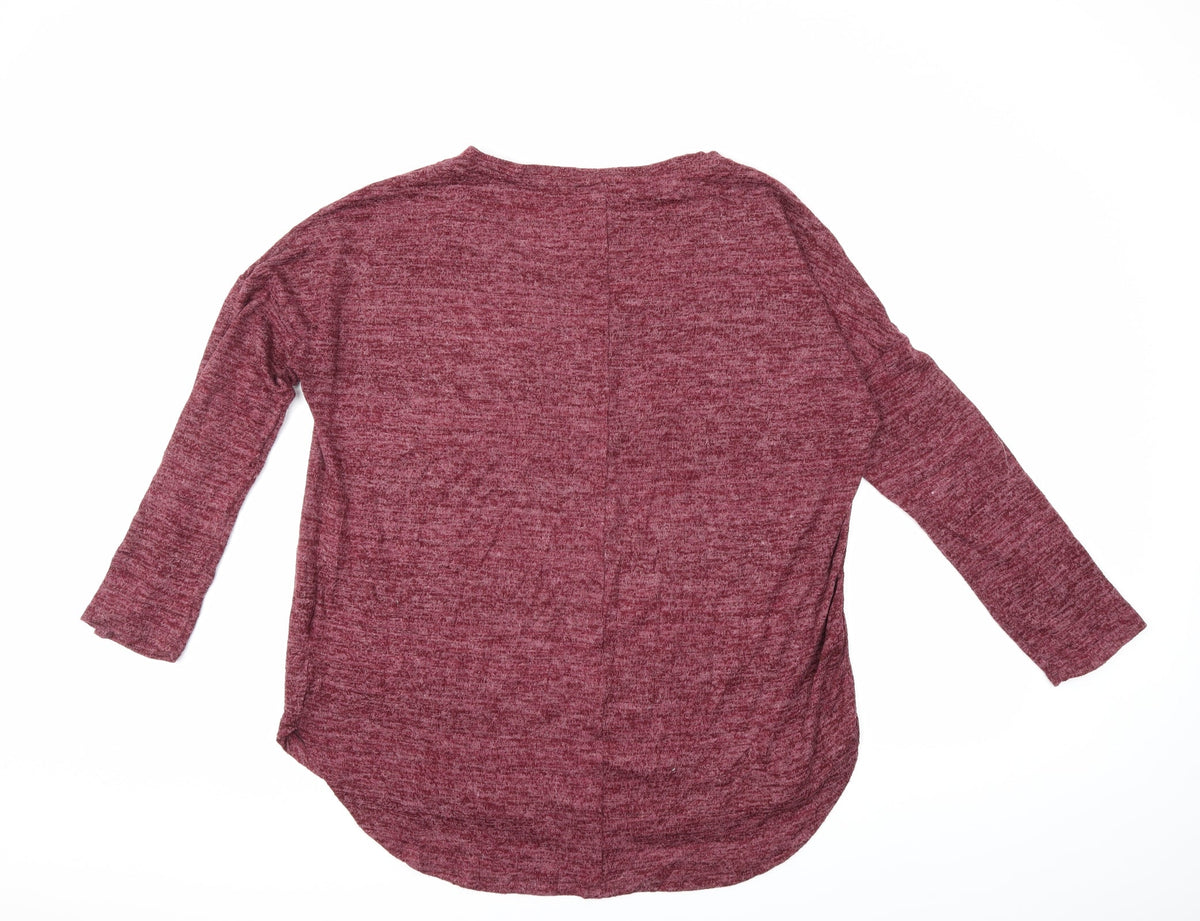 Primark Womens Red  Knit Pullover Jumper Size 12