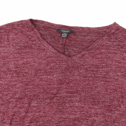 Primark Womens Red  Knit Pullover Jumper Size 12