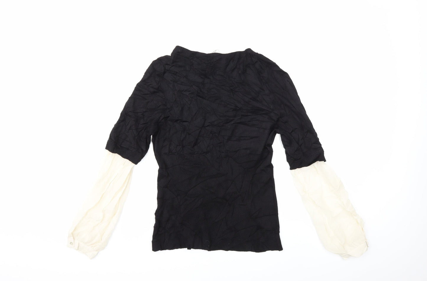 Max Studio Womens Black  Knit Pullover Jumper Size M