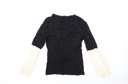 Max Studio Womens Black  Knit Pullover Jumper Size M