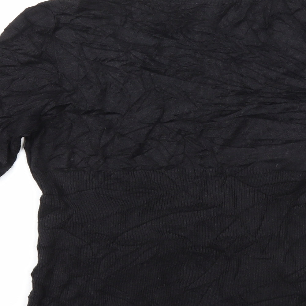 Max Studio Womens Black  Knit Pullover Jumper Size M