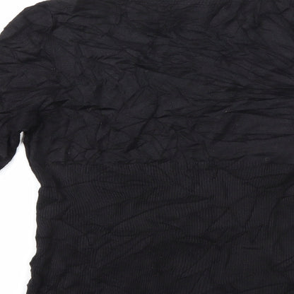 Max Studio Womens Black  Knit Pullover Jumper Size M