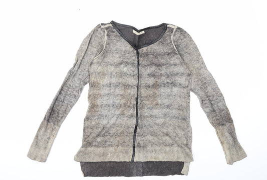 YAYA Womens Grey  Knit Pullover Jumper Size L