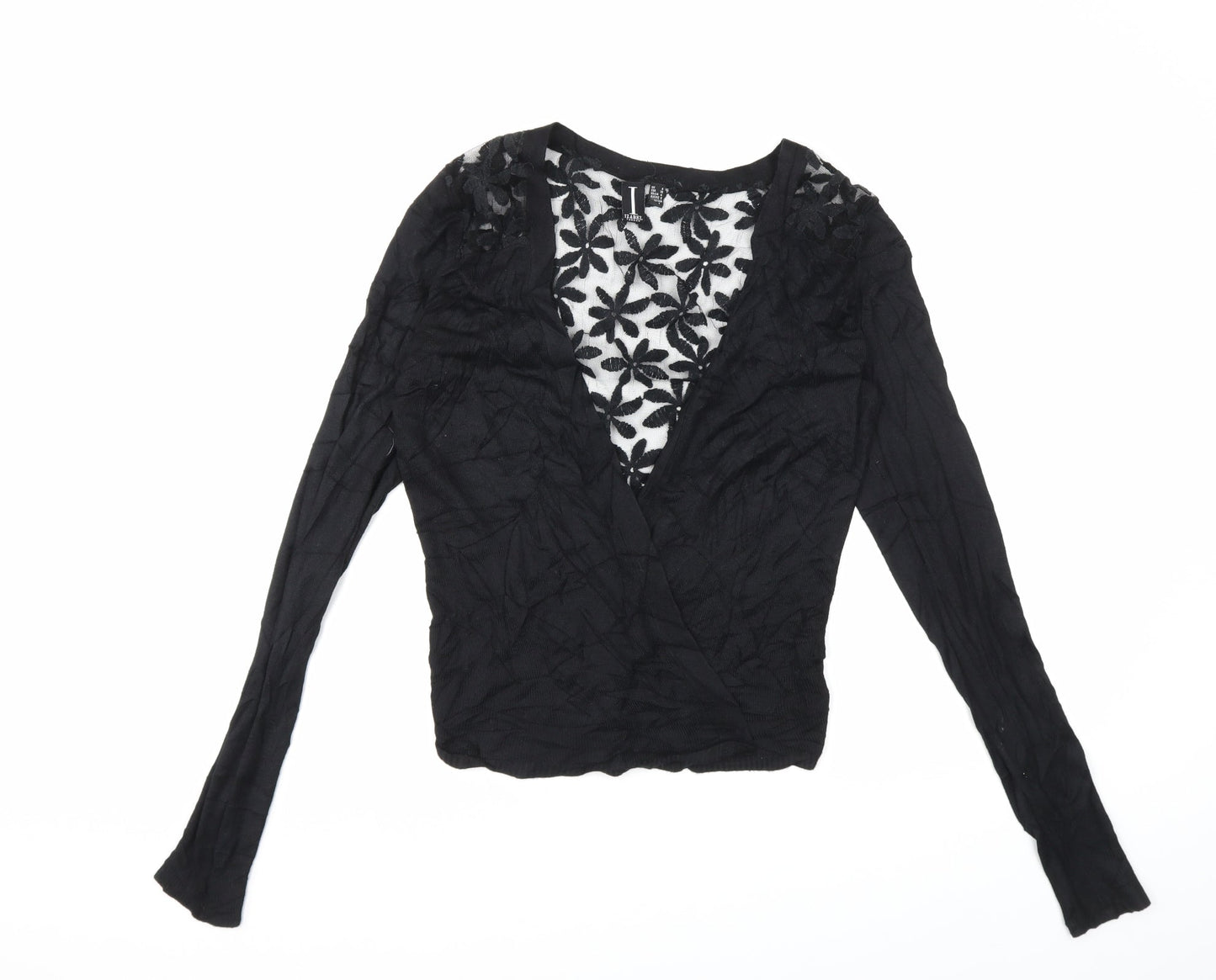 izabel Womens Black  Knit Cardigan Jumper Size 8