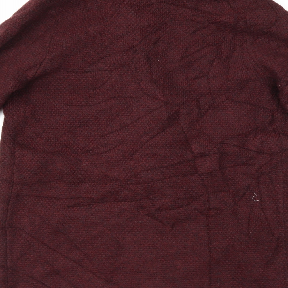 F&F Womens Red  Knit Cardigan Jumper Size 8