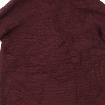 F&F Womens Red  Knit Cardigan Jumper Size 8