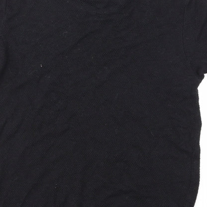 Zara Womens Black  Knit Pullover Jumper Size M