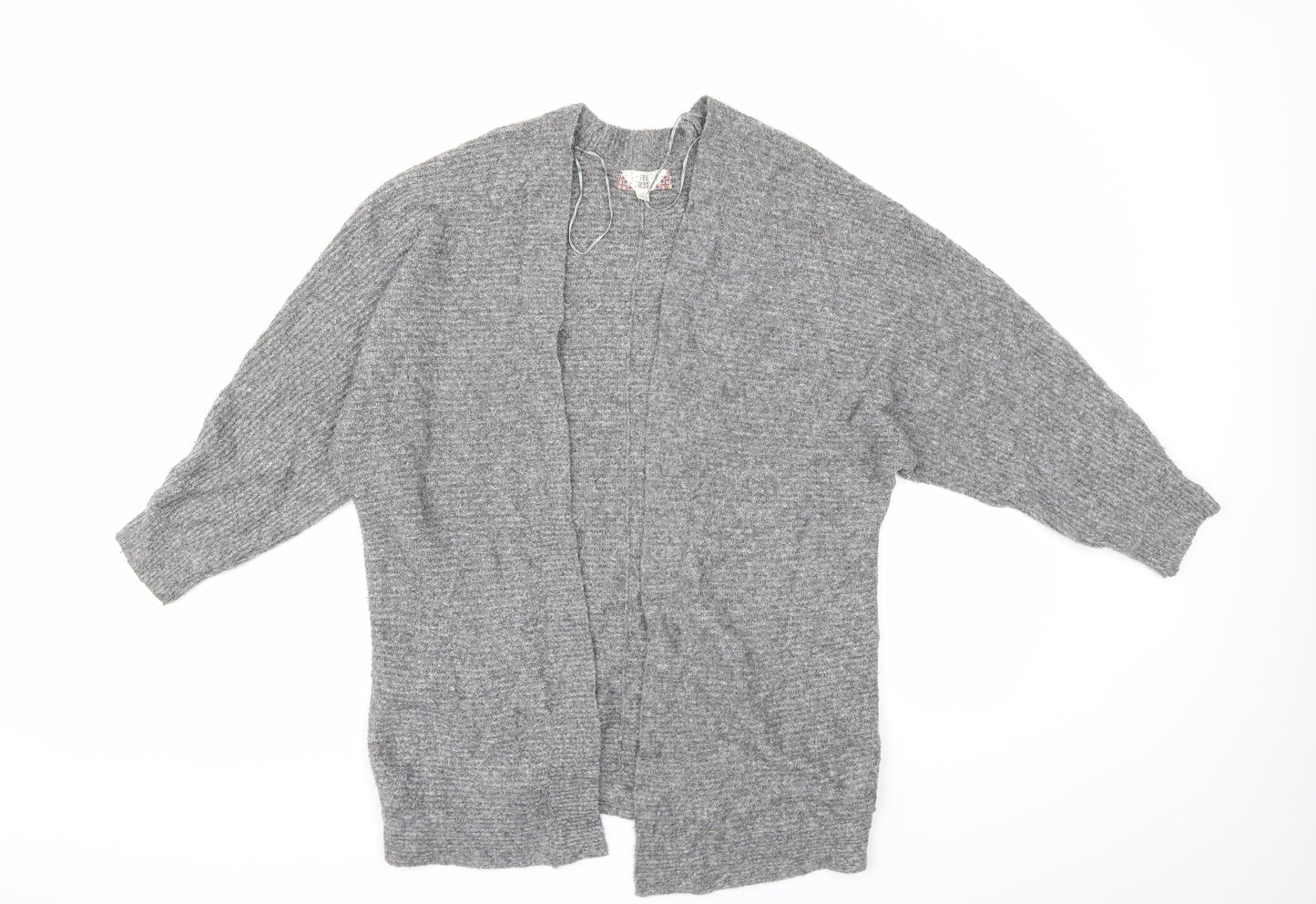 Pink Rose Womens Grey  Knit Cardigan Jumper Size S