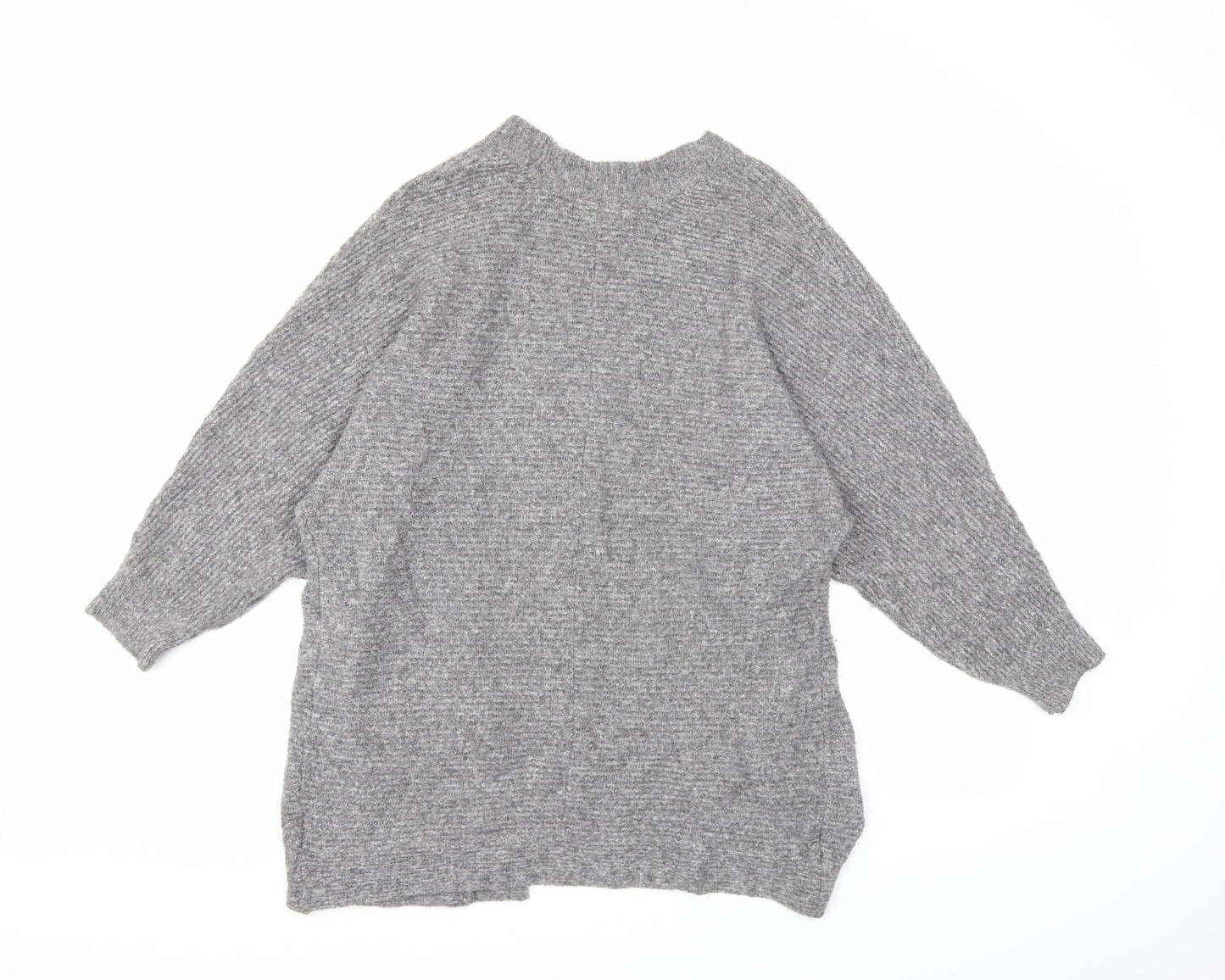 Pink Rose Womens Grey  Knit Cardigan Jumper Size S