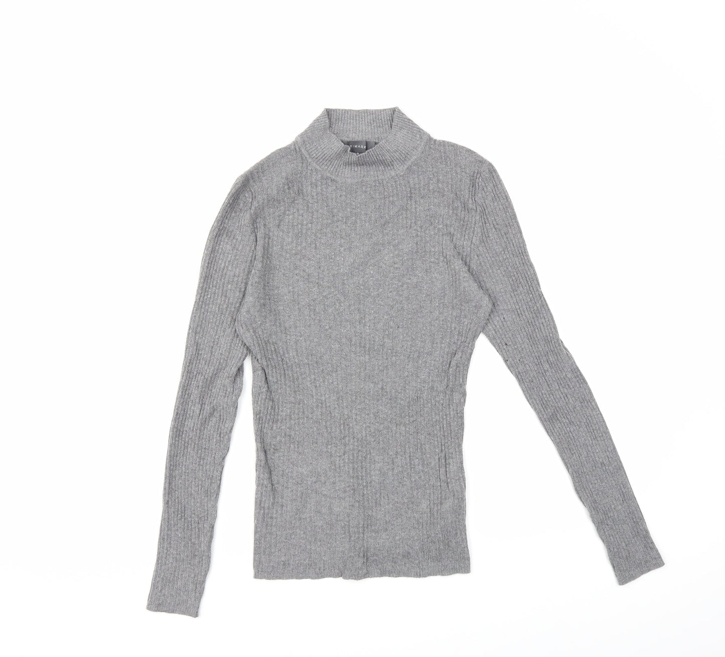 Primark Womens Grey  Knit Pullover Jumper Size 12