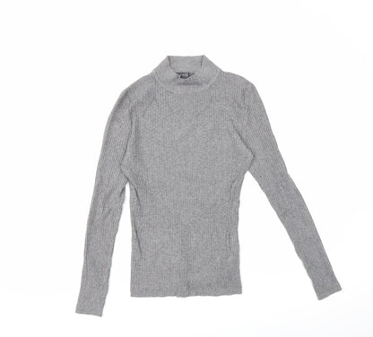 Primark Womens Grey  Knit Pullover Jumper Size 12