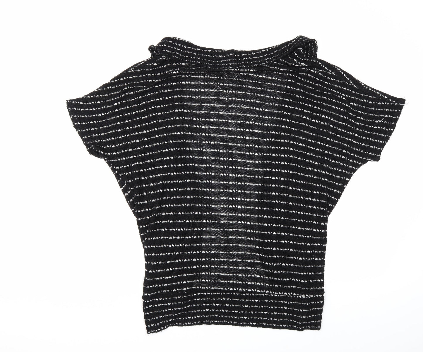 Urban Outfitters Womens Black Striped Knit Cardigan Jumper Size L
