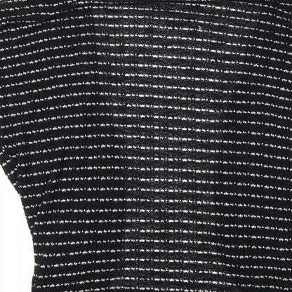 Urban Outfitters Womens Black Striped Knit Cardigan Jumper Size L