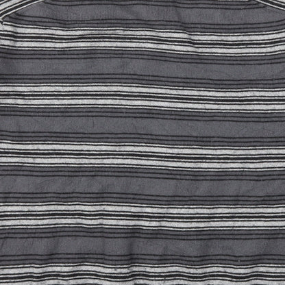 Gap Mens Grey Striped Knit Pullover Jumper Size M