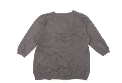 NEXT Womens Brown  Knit Cardigan Jumper Size 18