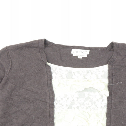NEXT Womens Brown  Knit Cardigan Jumper Size 18