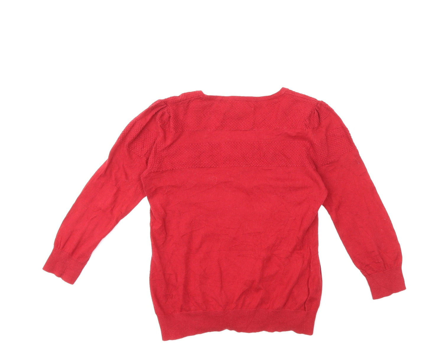 NEXT Womens Red  Knit Cardigan Jumper Size 12