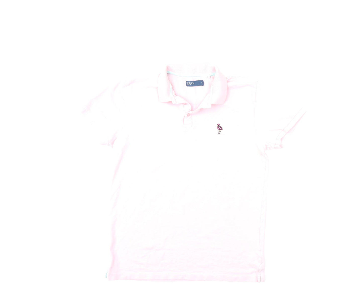 Easy Mens Pink    Polo Size L