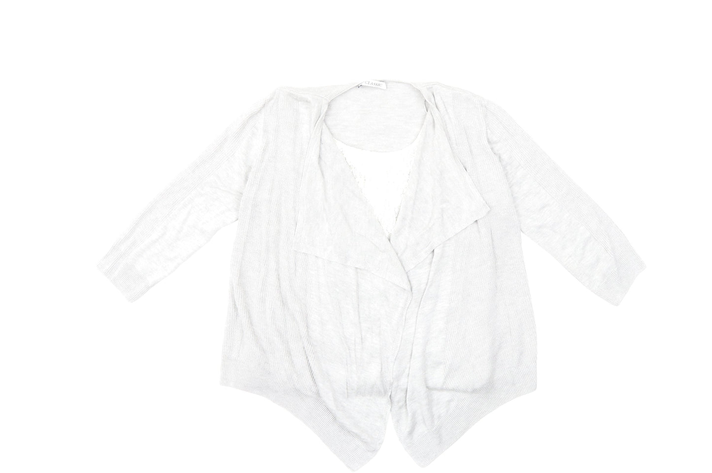 Marks and Spencer Womens Grey  Knit Cardigan Jumper Size 8