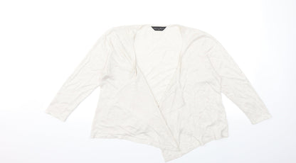 Dorothy Perkins Womens Ivory  Knit Cardigan Jumper Size 12