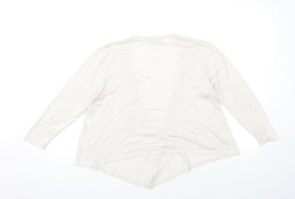 Dorothy Perkins Womens Ivory  Knit Cardigan Jumper Size 12