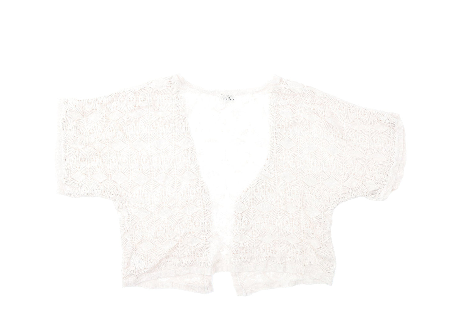 Topshop Womens Beige  Knit Cardigan Jumper Size 14