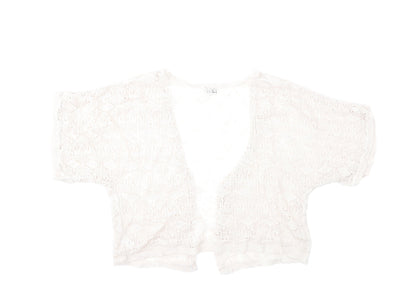 Topshop Womens Beige  Knit Cardigan Jumper Size 14