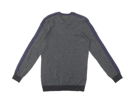 Marks and Spencer Mens Grey  Knit Pullover Jumper Size XS
