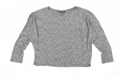 Select Womens Grey  Knit Pullover Jumper Size 12