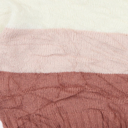 New Look Girls Ivory Striped Knit Pullover Jumper Size 14-15 Years