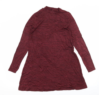 Divided by H&M Womens Red  Jersey Skater Dress  Size 10
