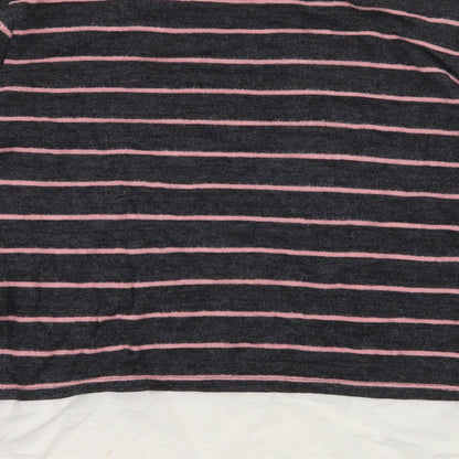 Here + There Girls Green Striped Knit Pullover Jumper Size 13-14 Years