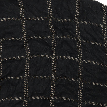 New Look Womens Black Check Knit Pullover Jumper Size M