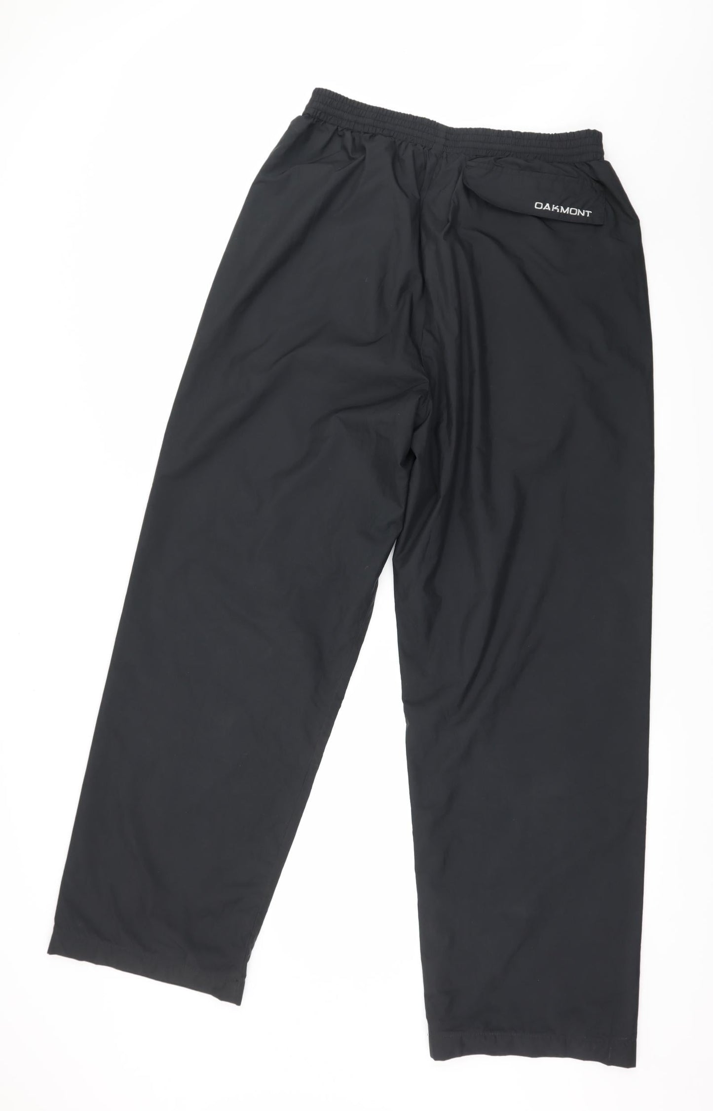 Oakmont Mens Black   Rain Trousers Trousers Size 31 in L29 in