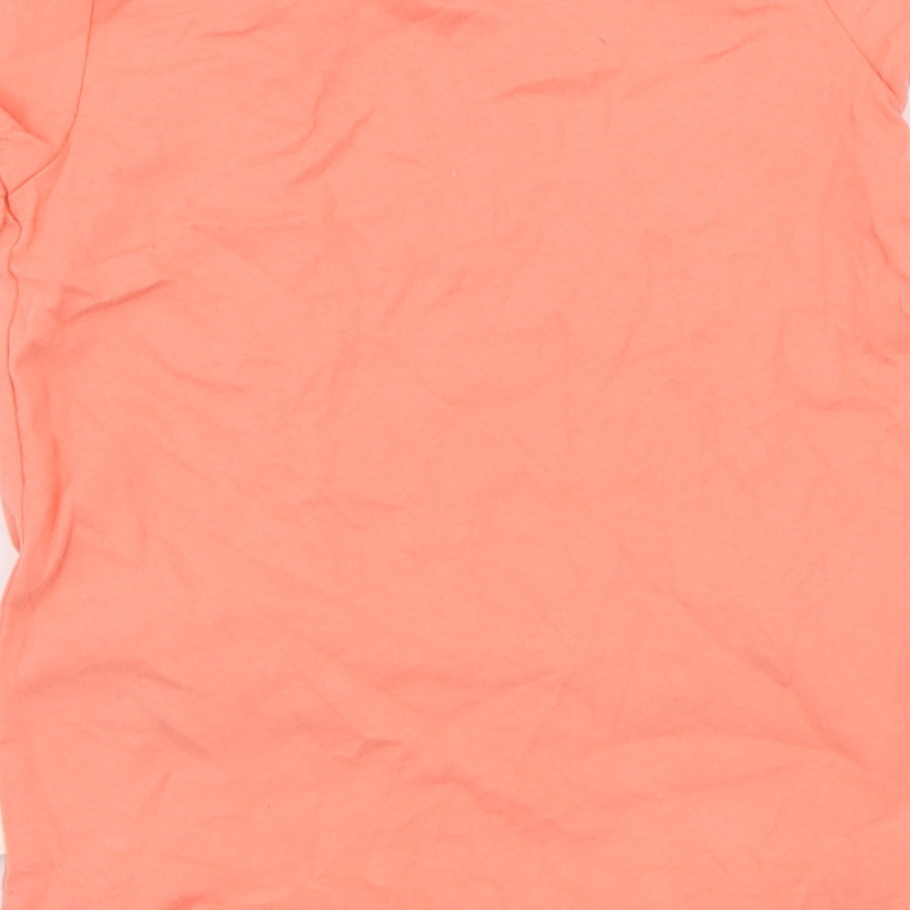 Nutmeg Girls Orange  Jersey Basic T-Shirt Size 5-6 Years  - Cat