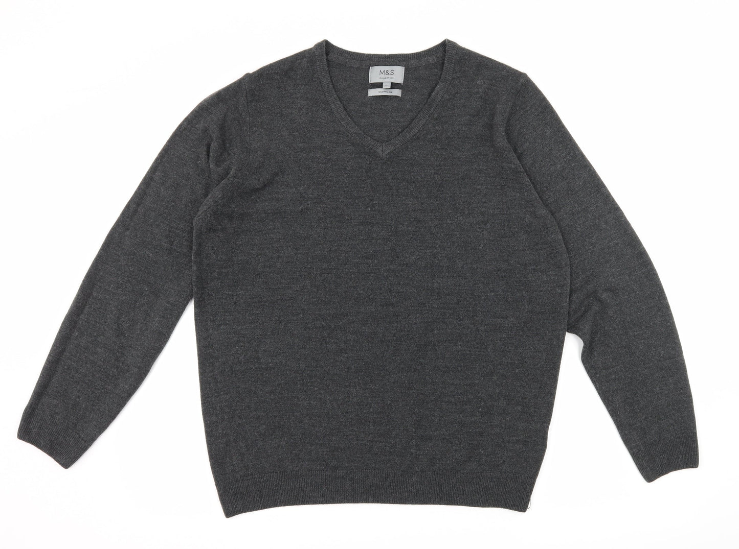 Marks and Spencer Mens Grey  Knit Pullover Jumper Size L