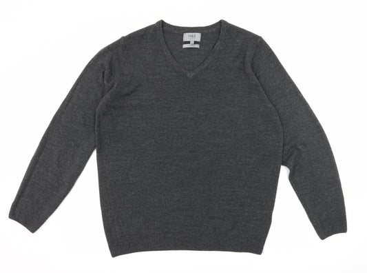 Marks and Spencer Mens Grey  Knit Pullover Jumper Size L