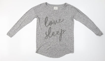 Boux Avenue  Womens Grey   Basic T-Shirt Size S