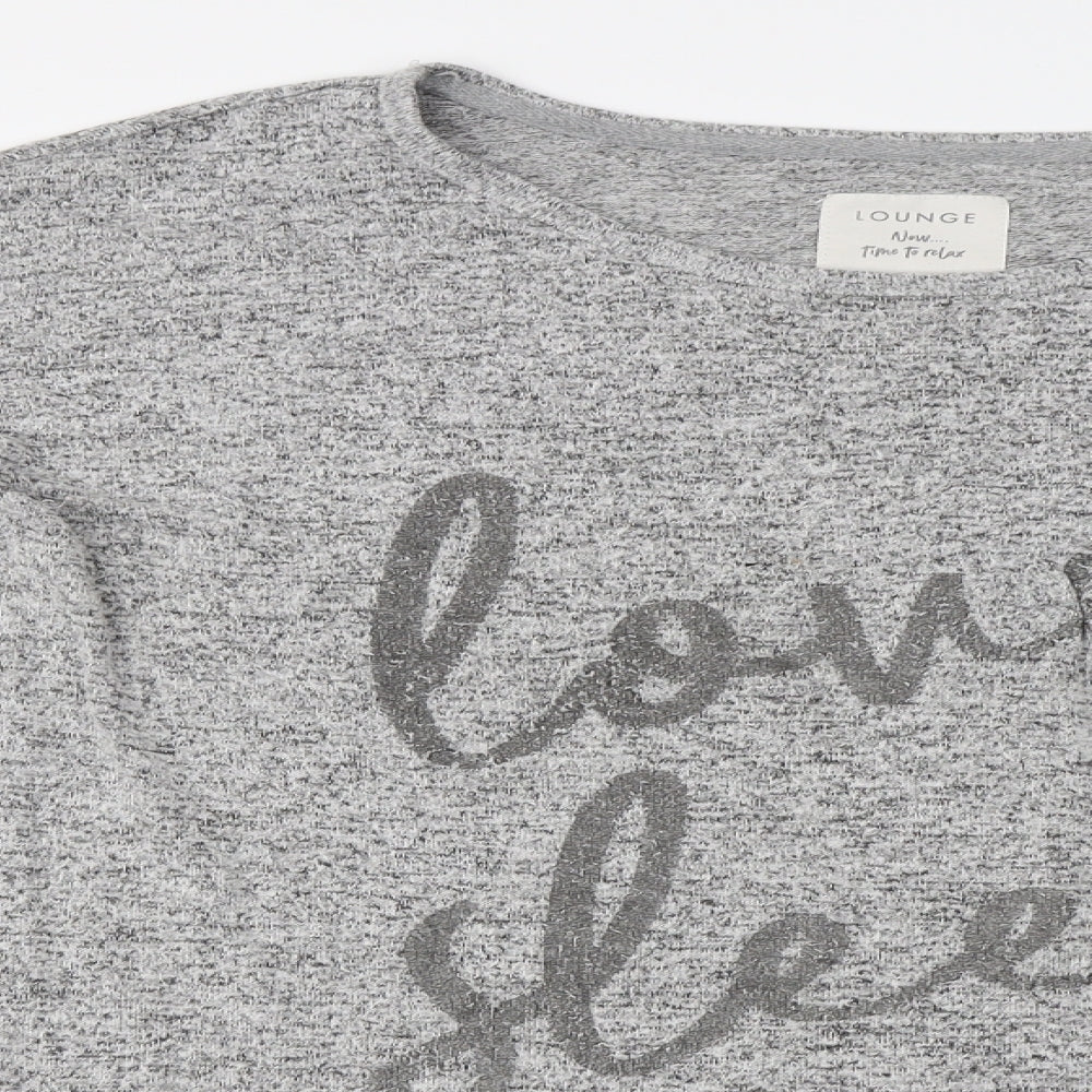 Boux Avenue  Womens Grey   Basic T-Shirt Size S