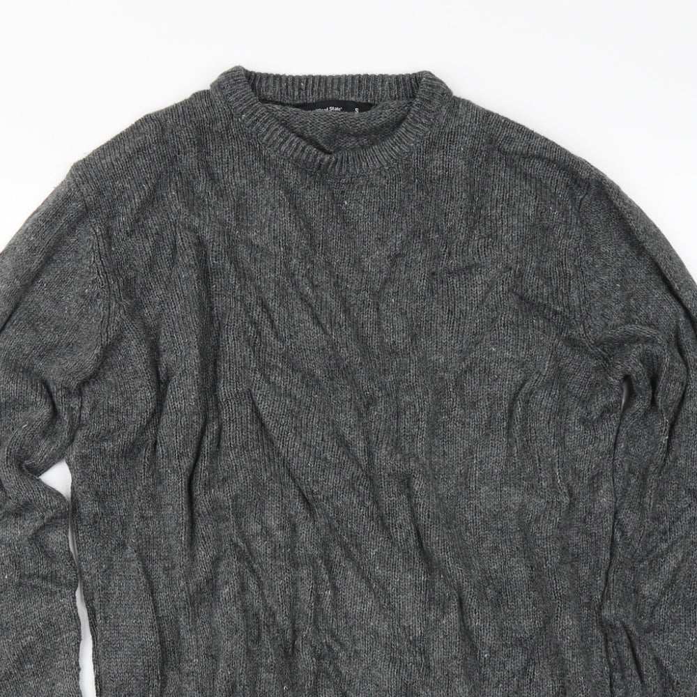 Cedar Wood State  Mens Grey   Pullover Jumper Size S