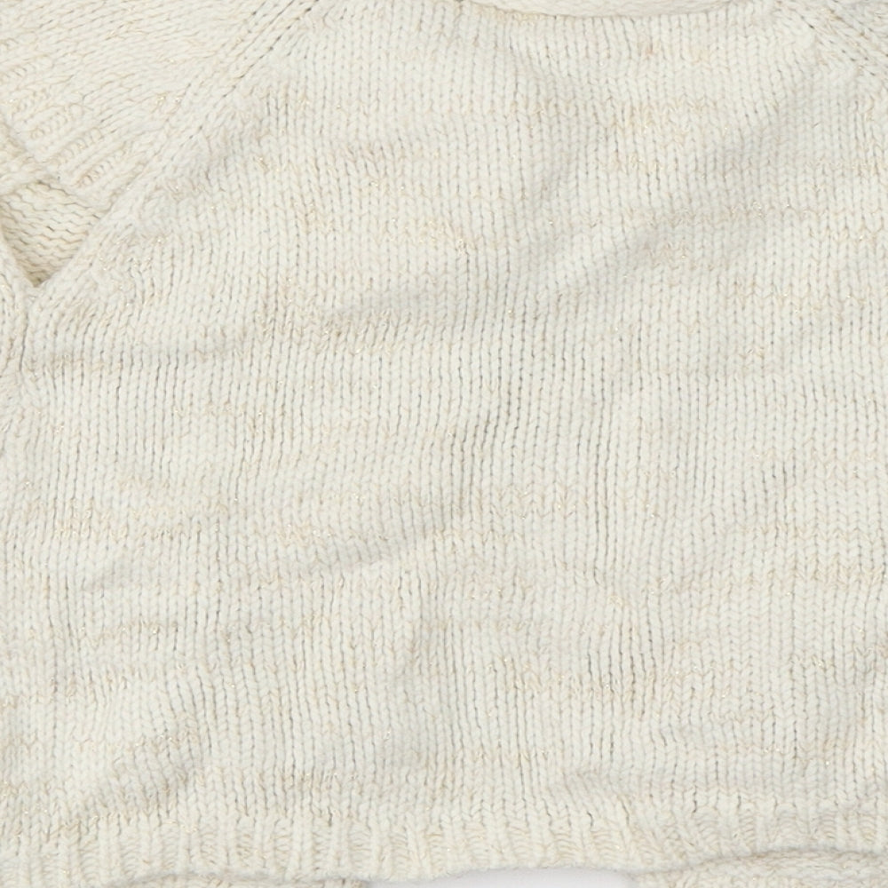 a 58 girls Girls Ivory   Cardigan Jumper Size 3 Years