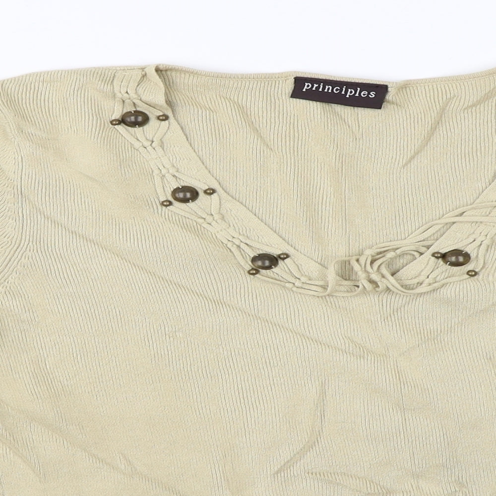 Principles  Womens Beige   Pullover Jumper Size 14