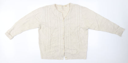 EWM  Womens Beige   Cardigan Jumper Size XL