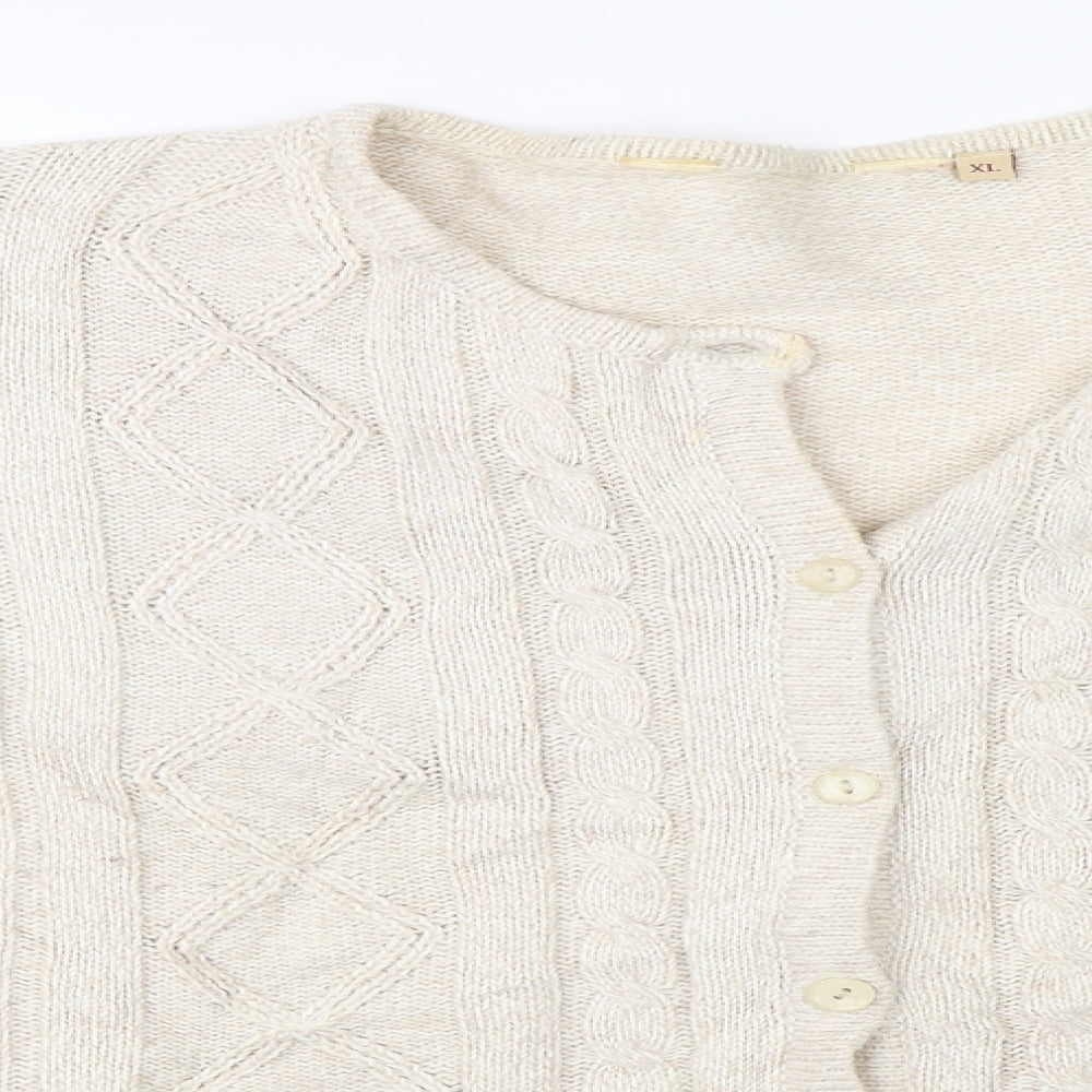 EWM  Womens Beige   Cardigan Jumper Size XL