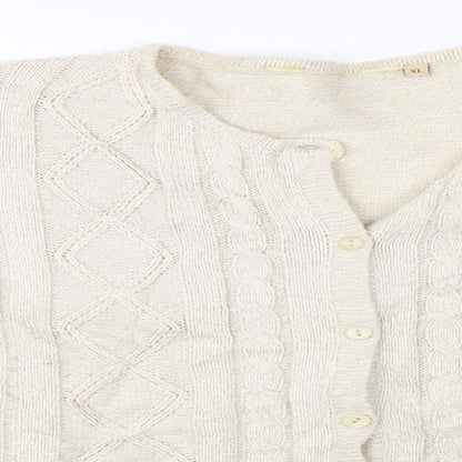 EWM  Womens Beige   Cardigan Jumper Size XL