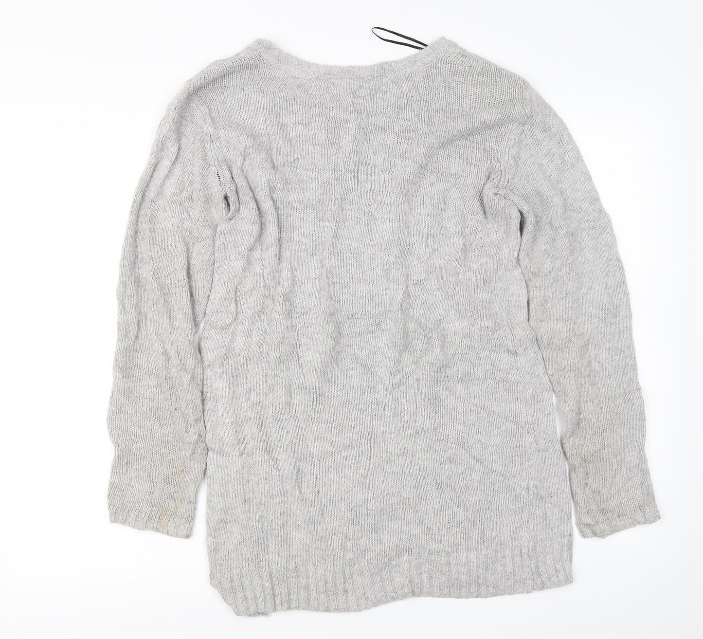 H&M Girls Grey   Pullover Jumper Size 14 Years  - Sequin Stars