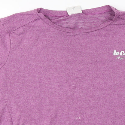 Womens UK Size 12 Lee Cooper Pink Basic T-Shirt