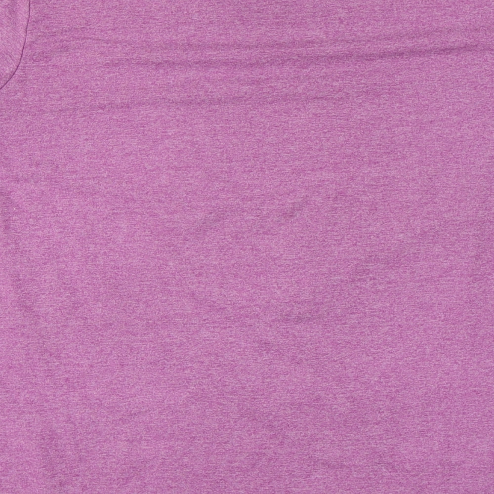 Womens UK Size 12 Lee Cooper Pink Basic T-Shirt
