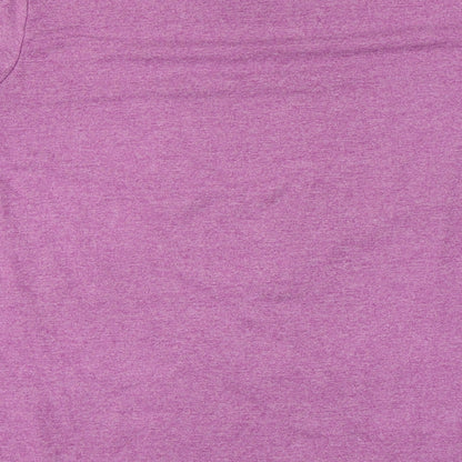 Womens UK Size 12 Lee Cooper Pink Basic T-Shirt