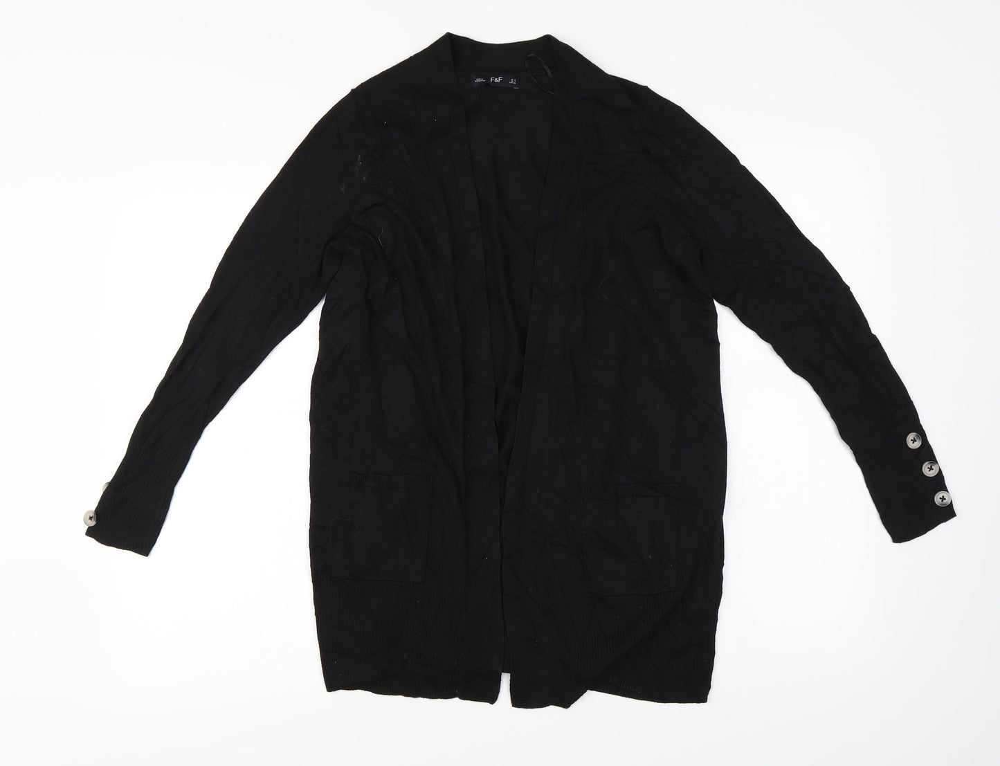 F&F Womens Black   Cardigan Jumper Size 8